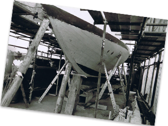 Restoring a classic yacht