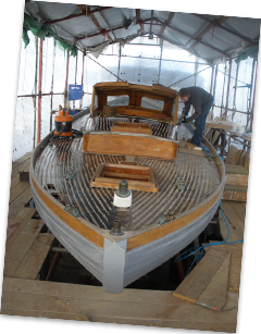 Restoring a classic yacht